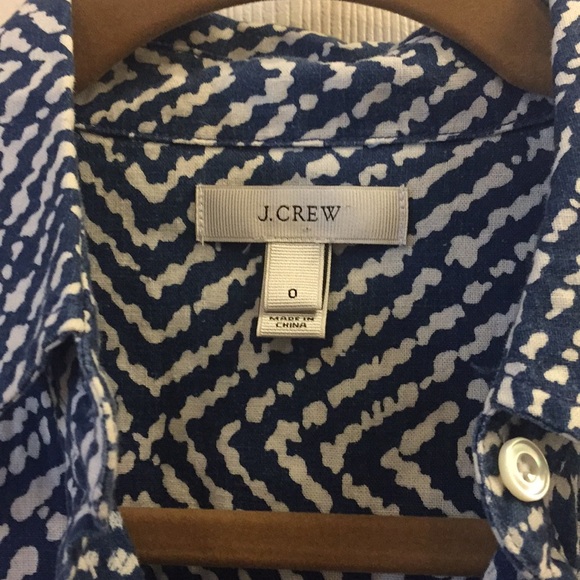 J Crew size 0 blouse - Picture 5 of 5